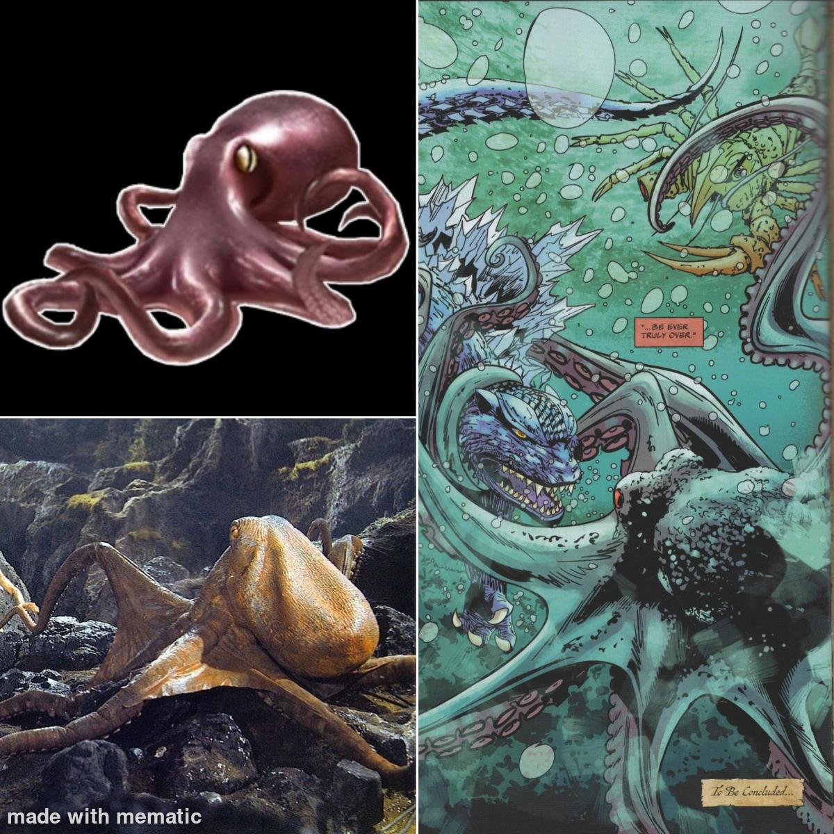 色んなメディアに出てくる巨大タコ（大ダコ）！嬉しいなー : r/GODZILLA