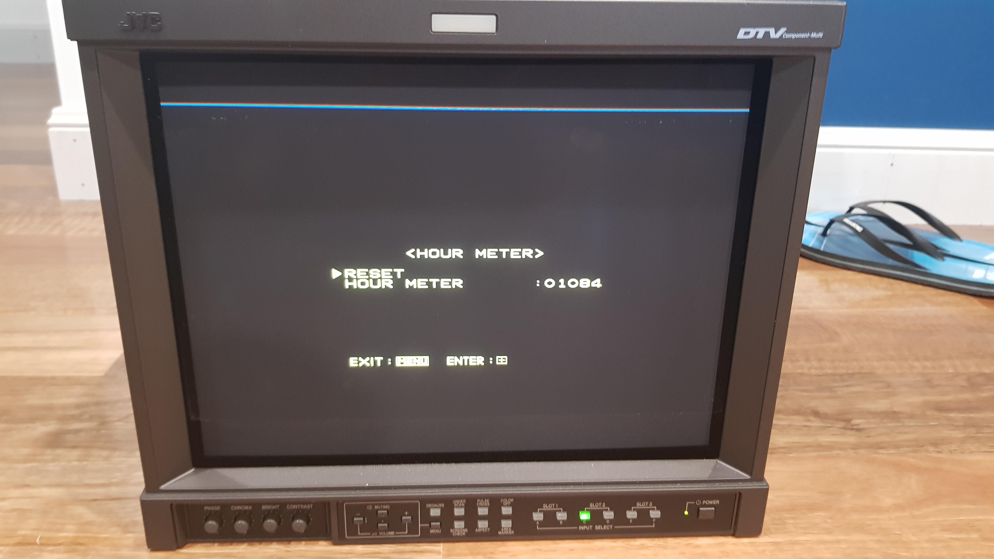 Managed to get a JVC DT-V1710CG with only 1100 hours! : r/crtgaming