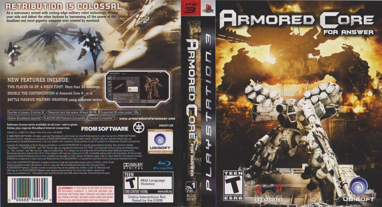 Lets Talk about, Armored Core: For Answer : r/PS3