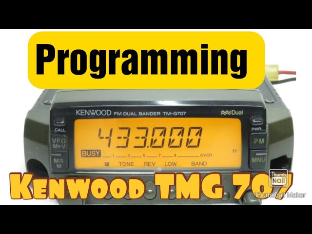 Kenwood TMG 707 revisiting an old friend - YouTube