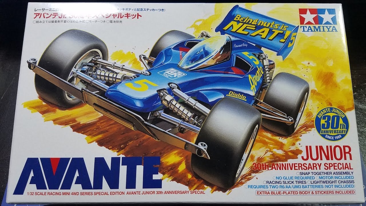ミニ四駆】Tamiya Mini 4WD Kits: Avante Jr. 30th Anniversary