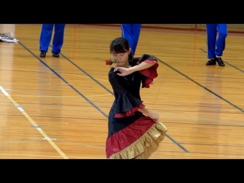 習志野高校 吹奏楽部 マーチング 「Esperanza Espana 2016」 - YouTube