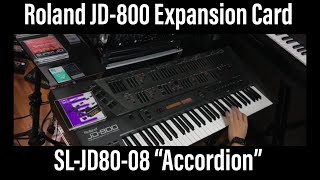 2/2) Roland JD800 SL-JD80-08 Accordion preset patches sounds