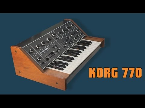 KORG 770 Analog Synthesizer 1976 | HD DEMO | - YouTube