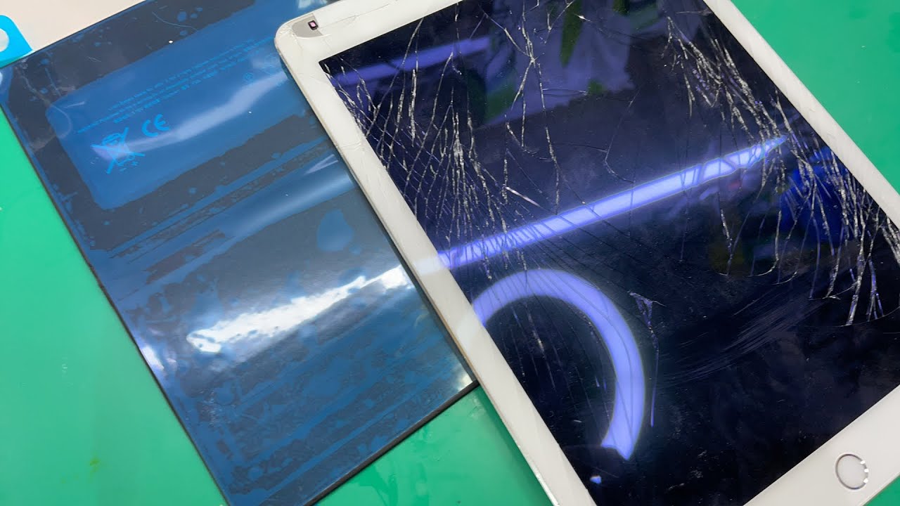 修理セミナー】iPad Air 2 ガラス画面＆バッテリー交換 - YouTube