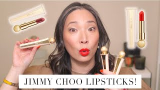JIMMY CHOO - NEW Seduction Satin Lipsticks - Lip Swatches! - YouTube