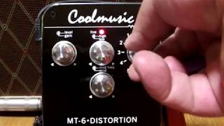重金属の歪みをゲット！Coolmusic MT-6・DISTORTION なかなかスゲー
