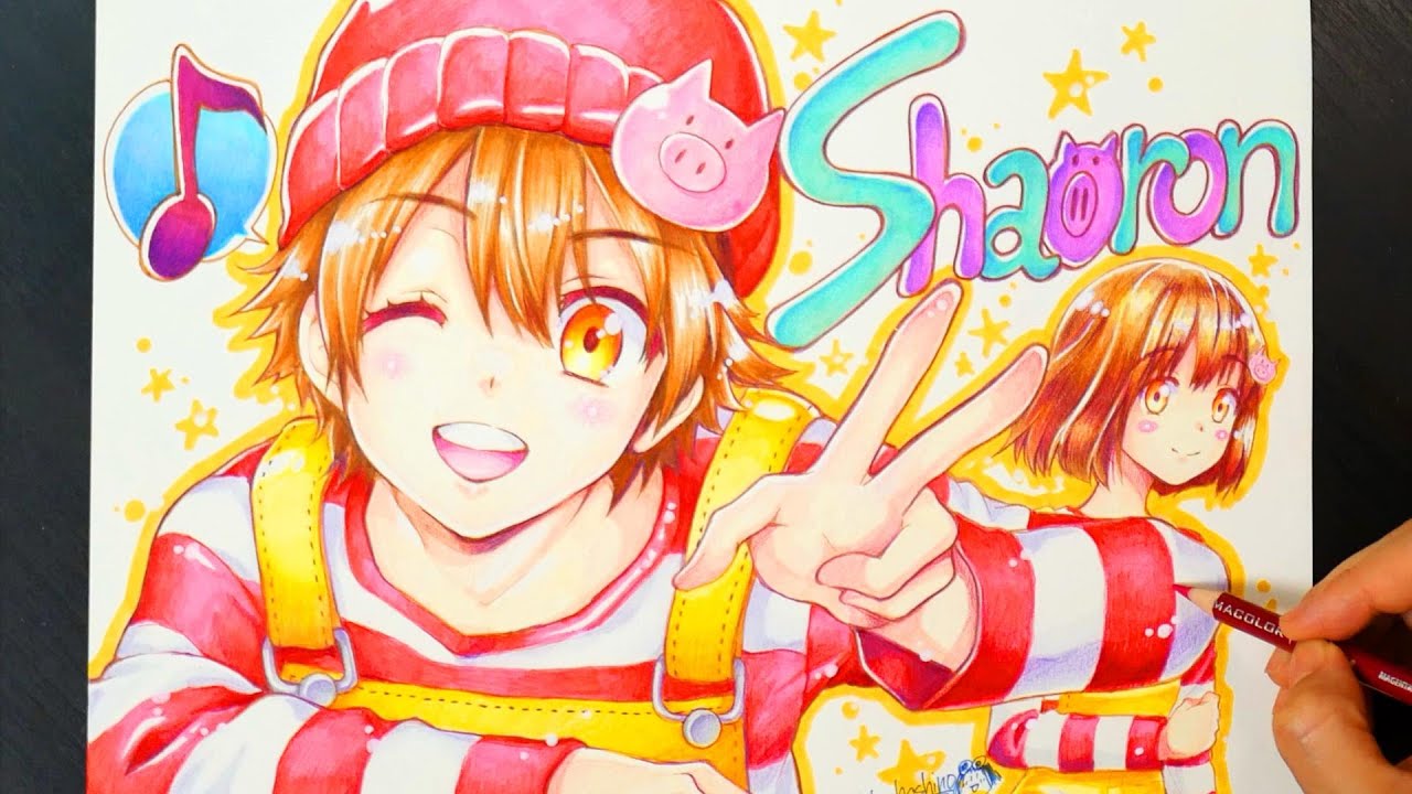 wrwrd! SHAORON 我々だ！シャオロン イラスト 描いてみた！ダイソー100