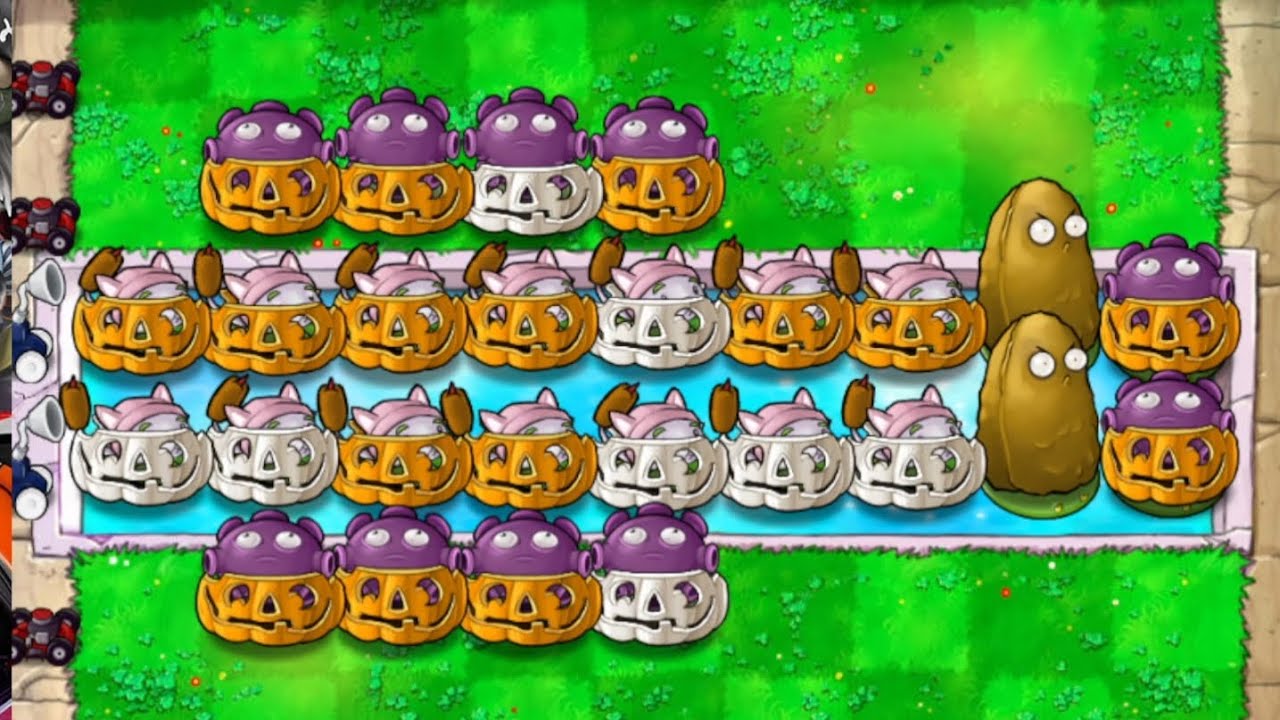 Plants vs Zombies Survival Endless 9000 plus Flags - 14 Cattail