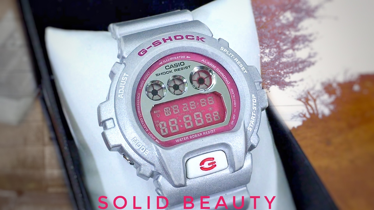 G-SHOCK DW6900CB-8 中古 ピンク×シルバー ○中古 CASIO G-SHOCK DW