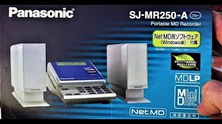 Minidisc Panasonic SJ-MR250 Net MD accessories in the box Recorder