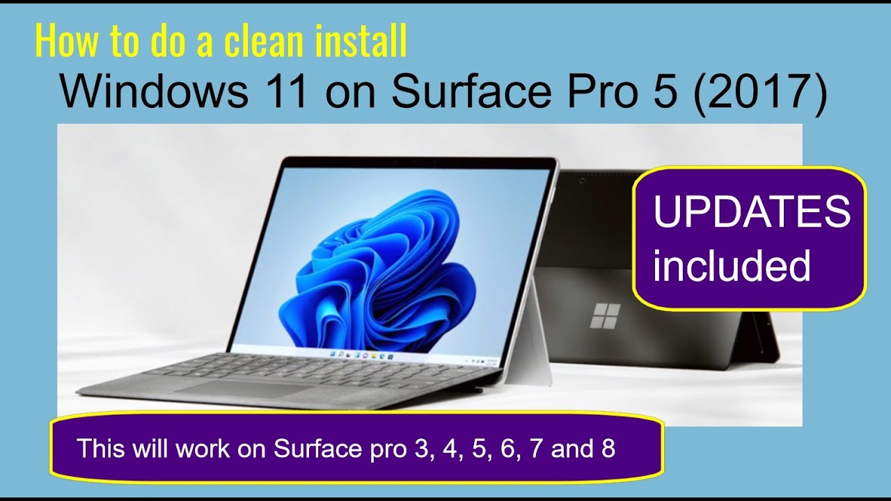 How to do a clean install of Windows 11 on any Surface Pro - YouTube