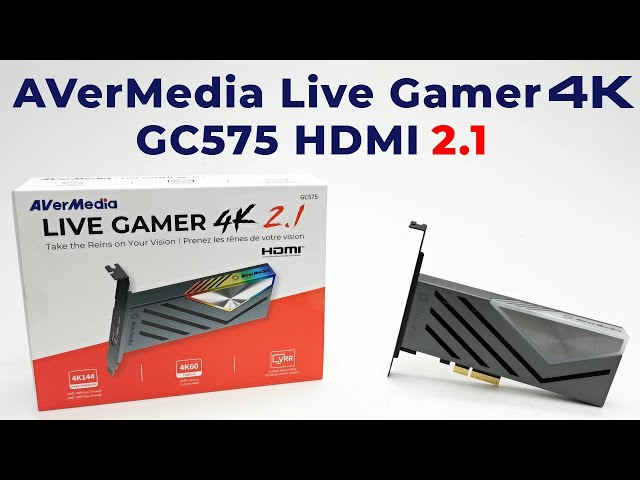 Avermedia GC575 Live Gamer 4K HDMI 2.1 VRR PCIe Capture Card