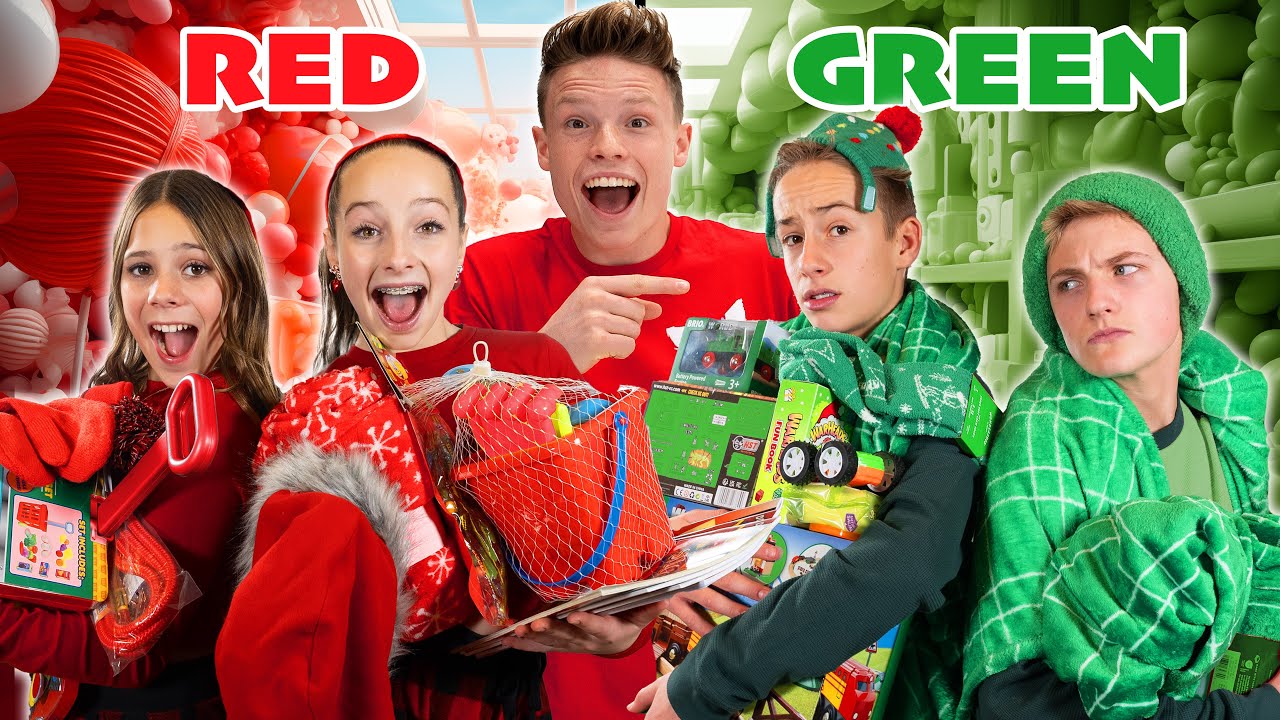 BUYING Everything in ONE COLOR BOYS vs GIRLS | Ninja Kidz! - YouTube