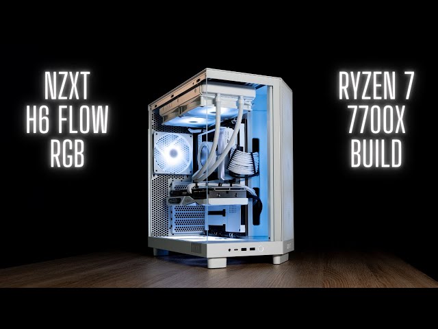 NZXT H6 Flow RGB | Full White PC Gaming PC Build | Ryzen 7 7700X