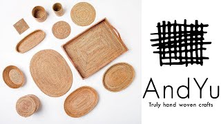 アンドユウ】アタかごのバッグとインテリア雑貨 - YouTube