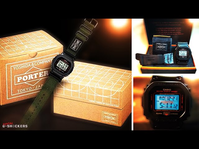 Casio G-Shock x Porter Collaboration Digital Model | GM5600EY-1