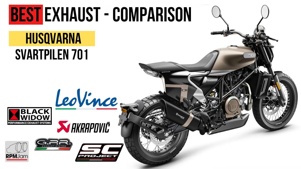 HusqvarnaのVITPILEN701マフラーカスタム！Akrapovicのスリップオンと