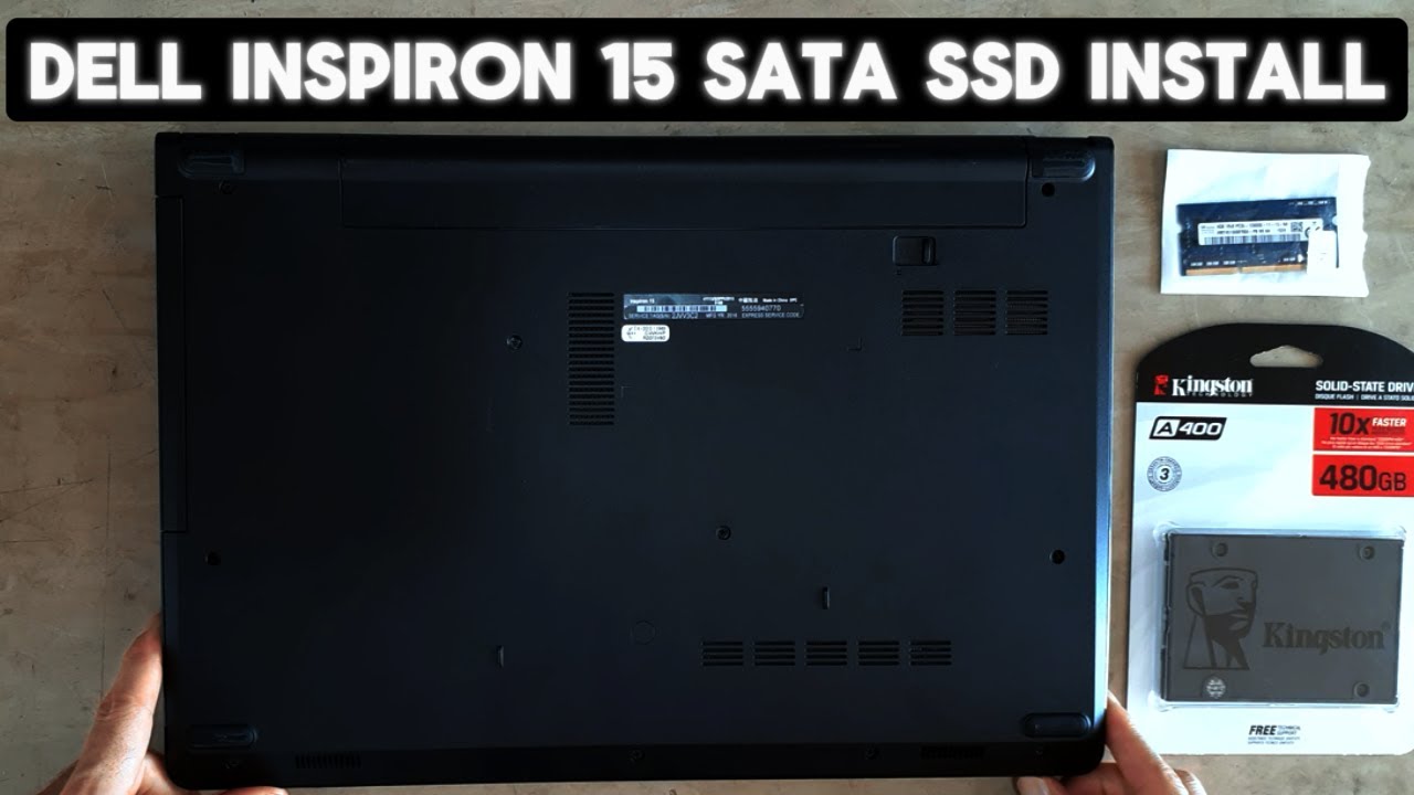 How to Open DELL Inspiron 15 2018 (Upgrade SATA HDD to SSD