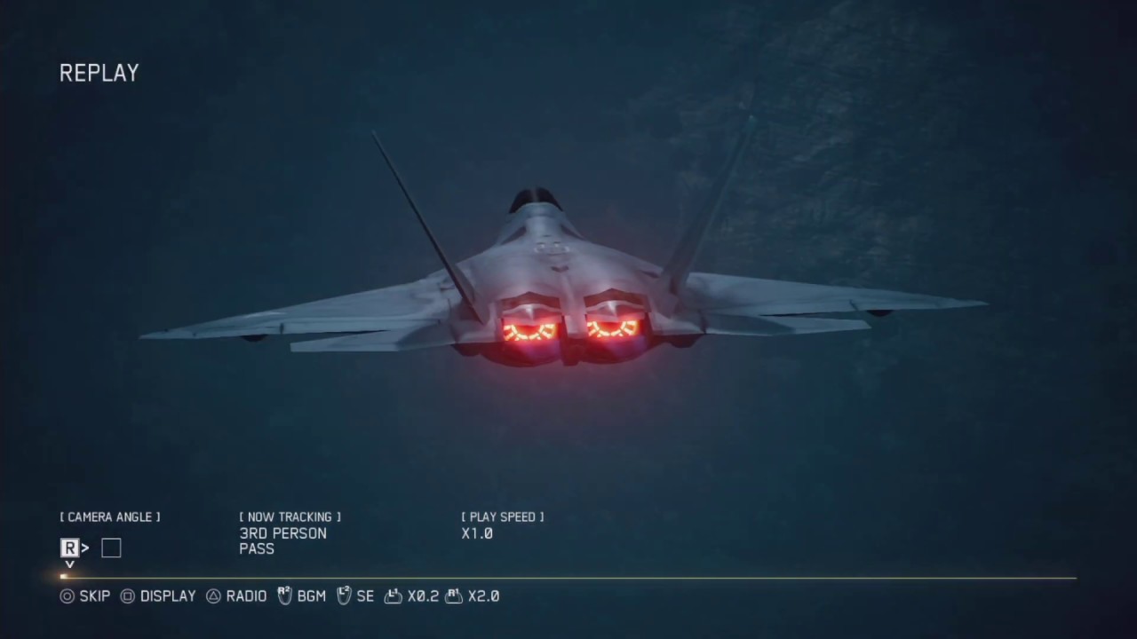 エースコンバット7 高性能機体F-22ラプターでプレイ ミッション14 空港