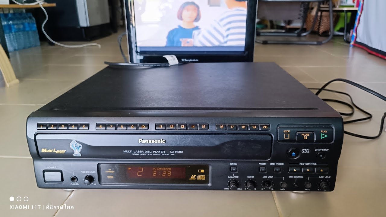 PANASONIC LASER DISC PLAYER LX-K580 Panasonic LX-K580 เครื่องเล่น
