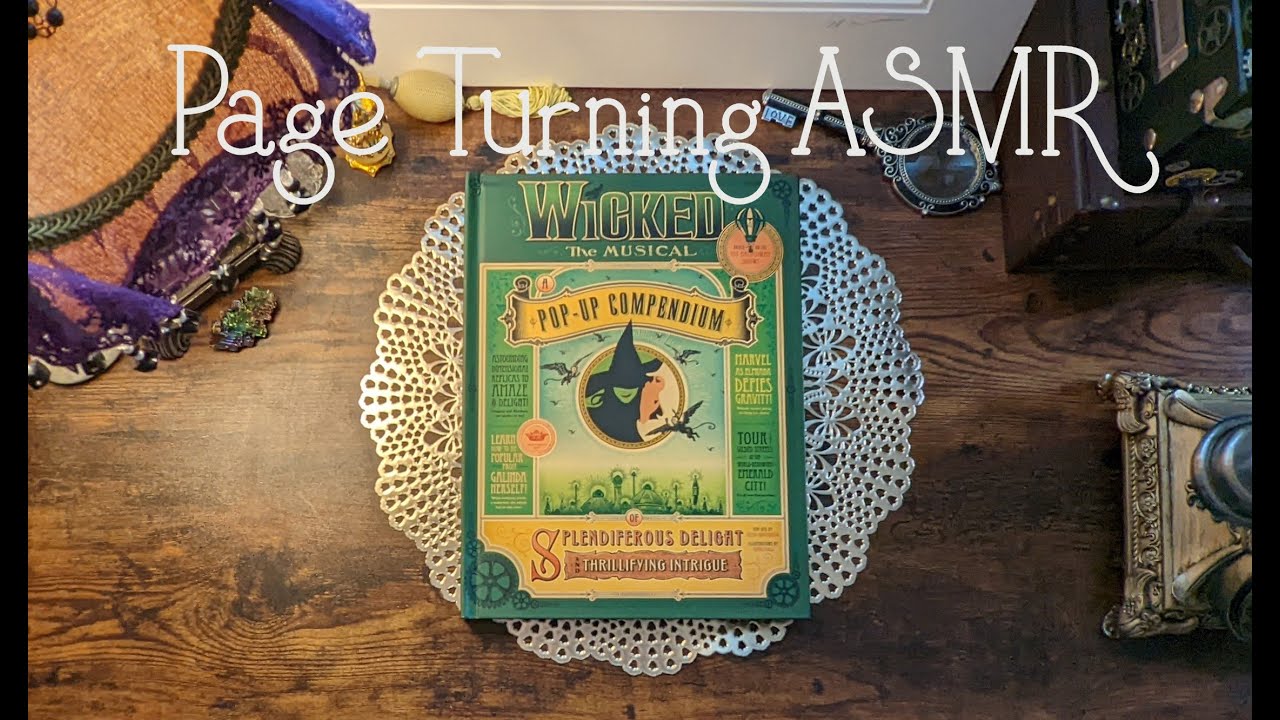ASMR | Page Turning ASMR | The Wizard of Oz & Wicked Book