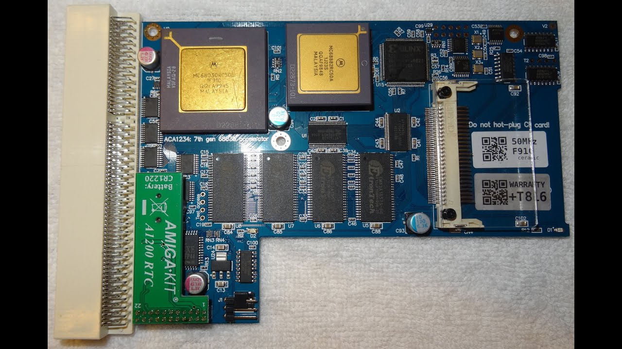 New Amiga 1200 68030 Accelerator Card - The ACA 1234! (re-upload
