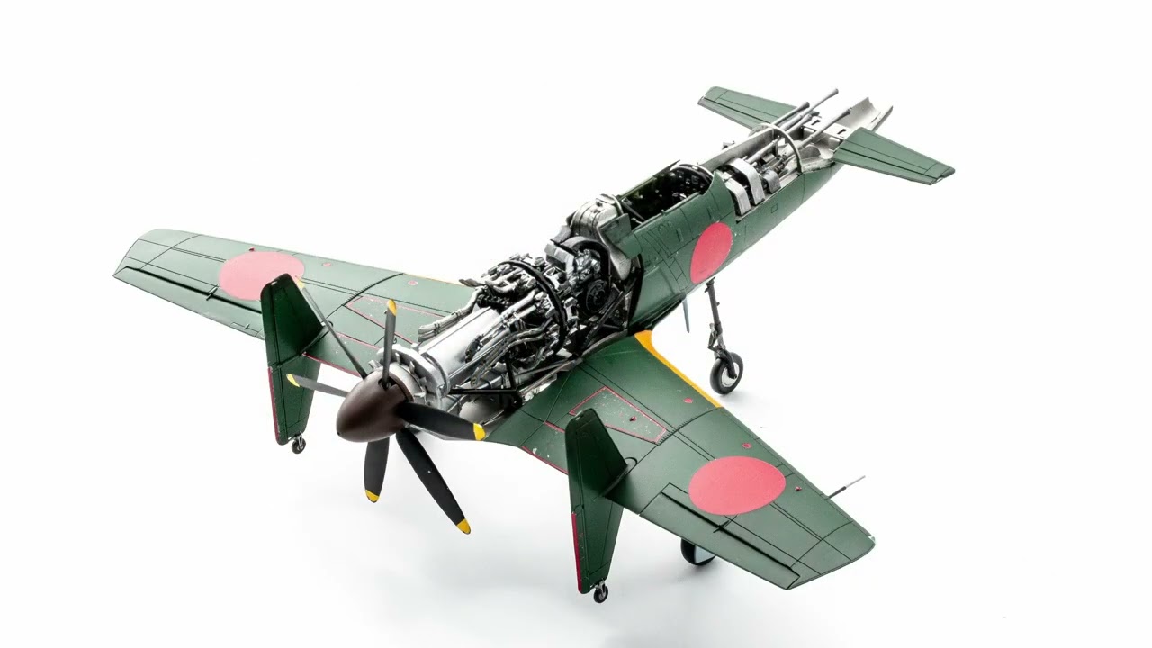 造形村 1/48 震電 プラモデル 完成品 - YouTube