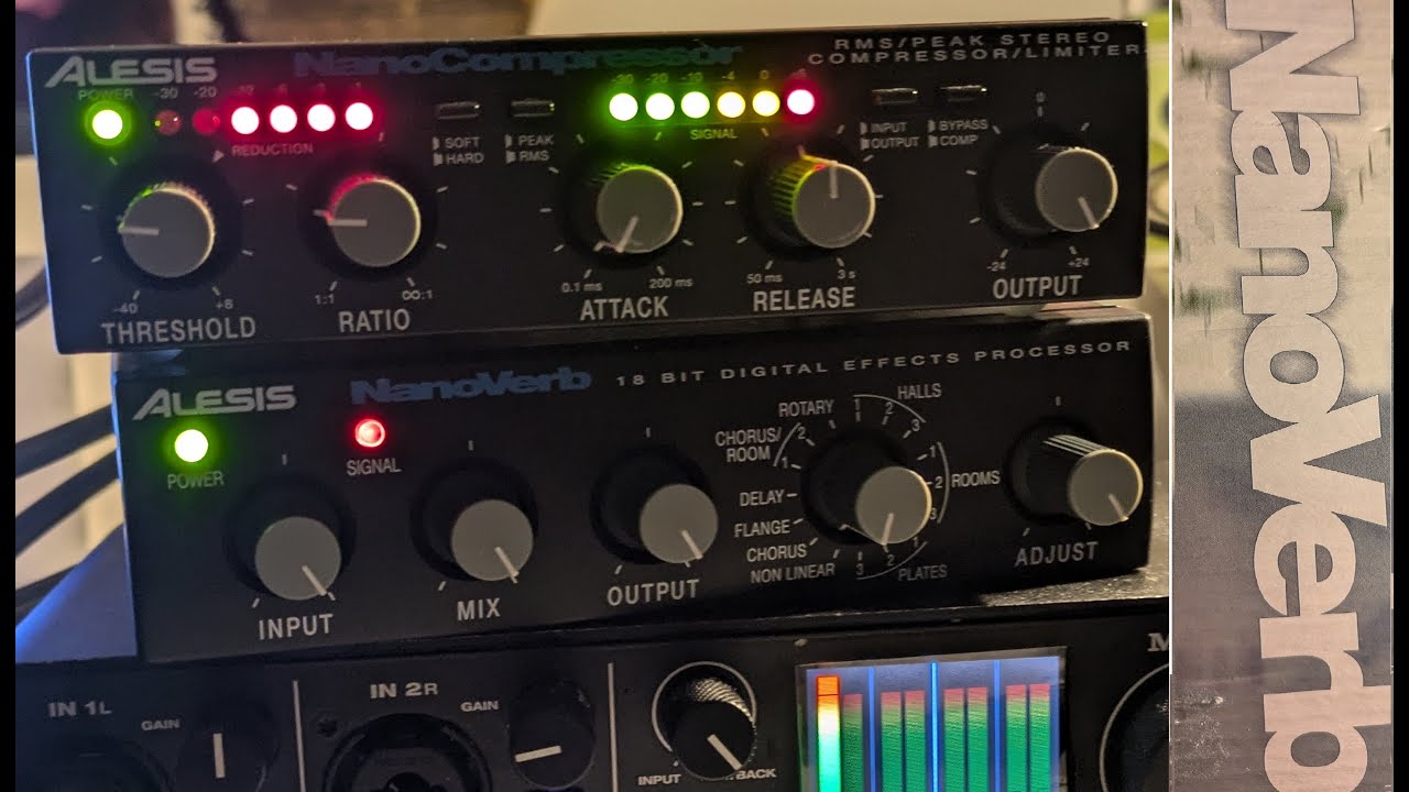 Home setup: Alesis Nano Series. NanoVerb and NanoCompressor - YouTube