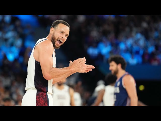 打った瞬間確信のスリーポイント】ステフィン・カリーが衝撃プレー披露