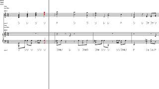 Wings of the Goddess 仮楽譜（原曲+2)(おそらくKey C）FF11 Final