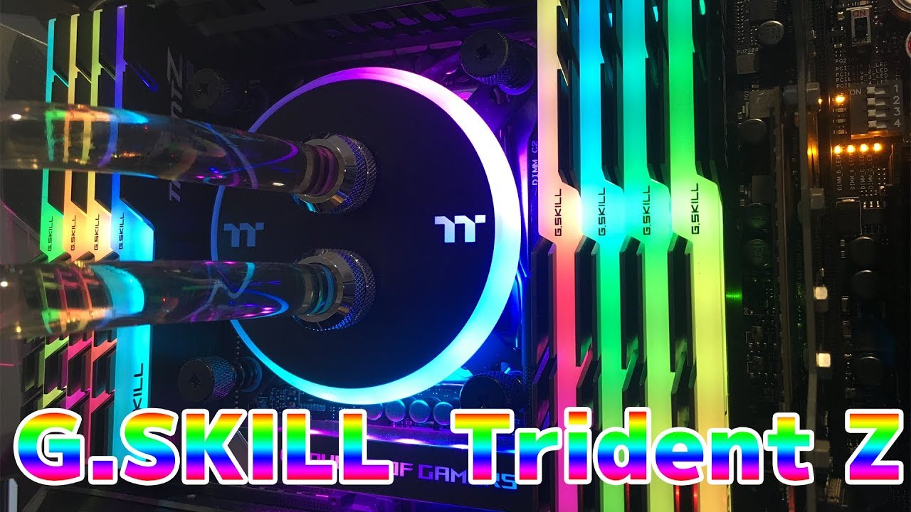 自作PC】G.SKILL Trident Z RGBがすごいレインボー - YouTube