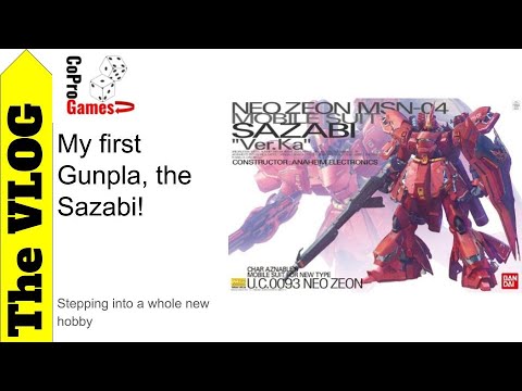 My First Gunpla, MG Neo Zeon MSN 04 Sazabi Ver Ka - YouTube