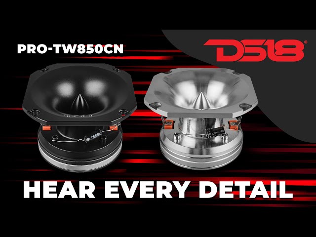 DS18 PRO-TW850CN-4: 4” Neodymium High-Compression Tweeter - YouTube