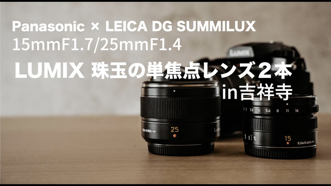 LUMIX】LEICA×Panasonicの単焦点レンズ「25mm」と「15mm」も買っちゃい
