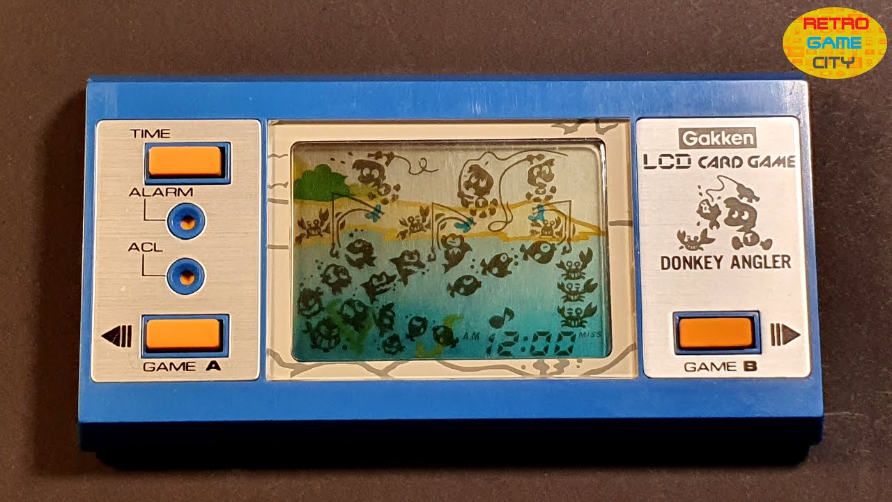 LCD Game / Handheld, Gakken Donkey Angler / fishing GAMEPLAY - YouTube