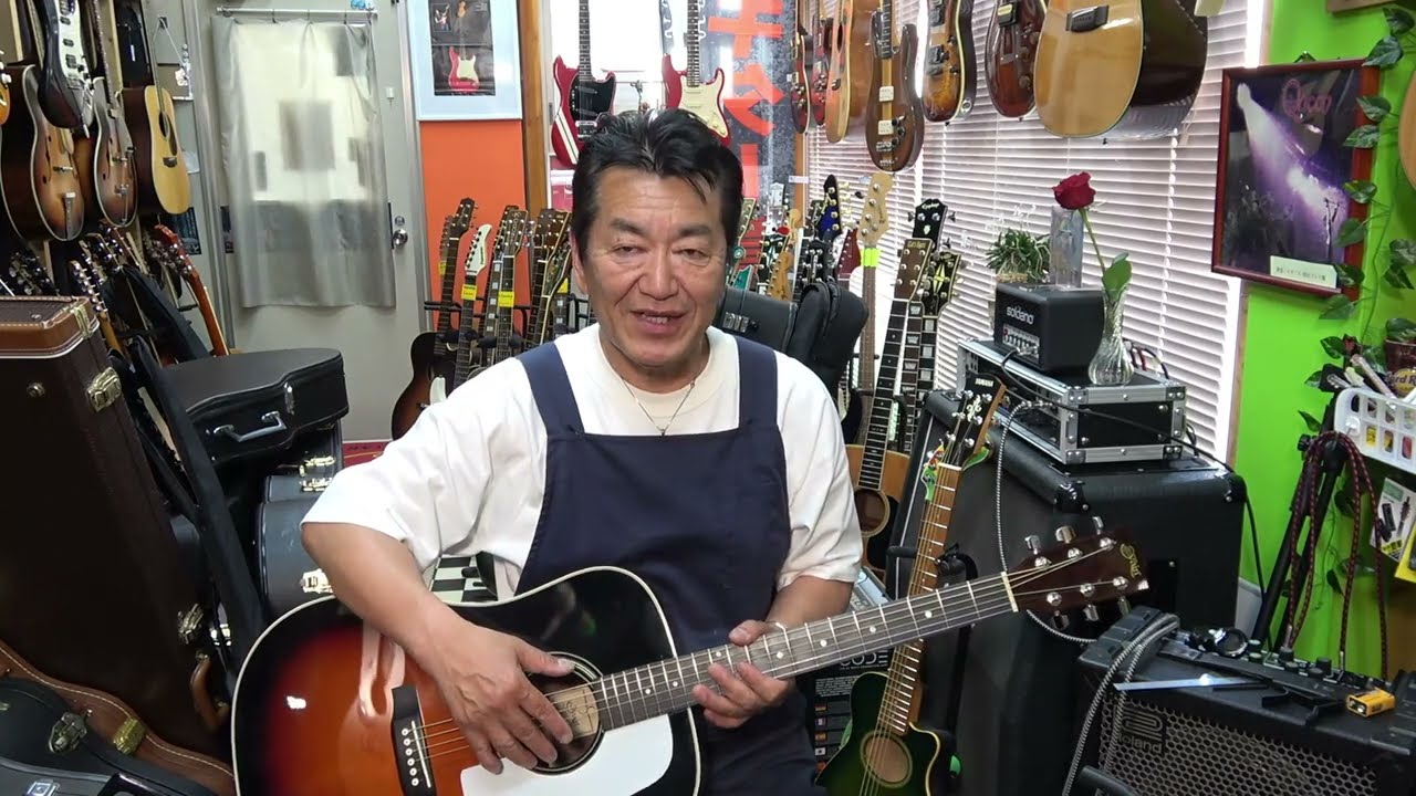 S.YAIRIのYO-90／000-28タイプのオール単板エボニー指板仕様アコギ