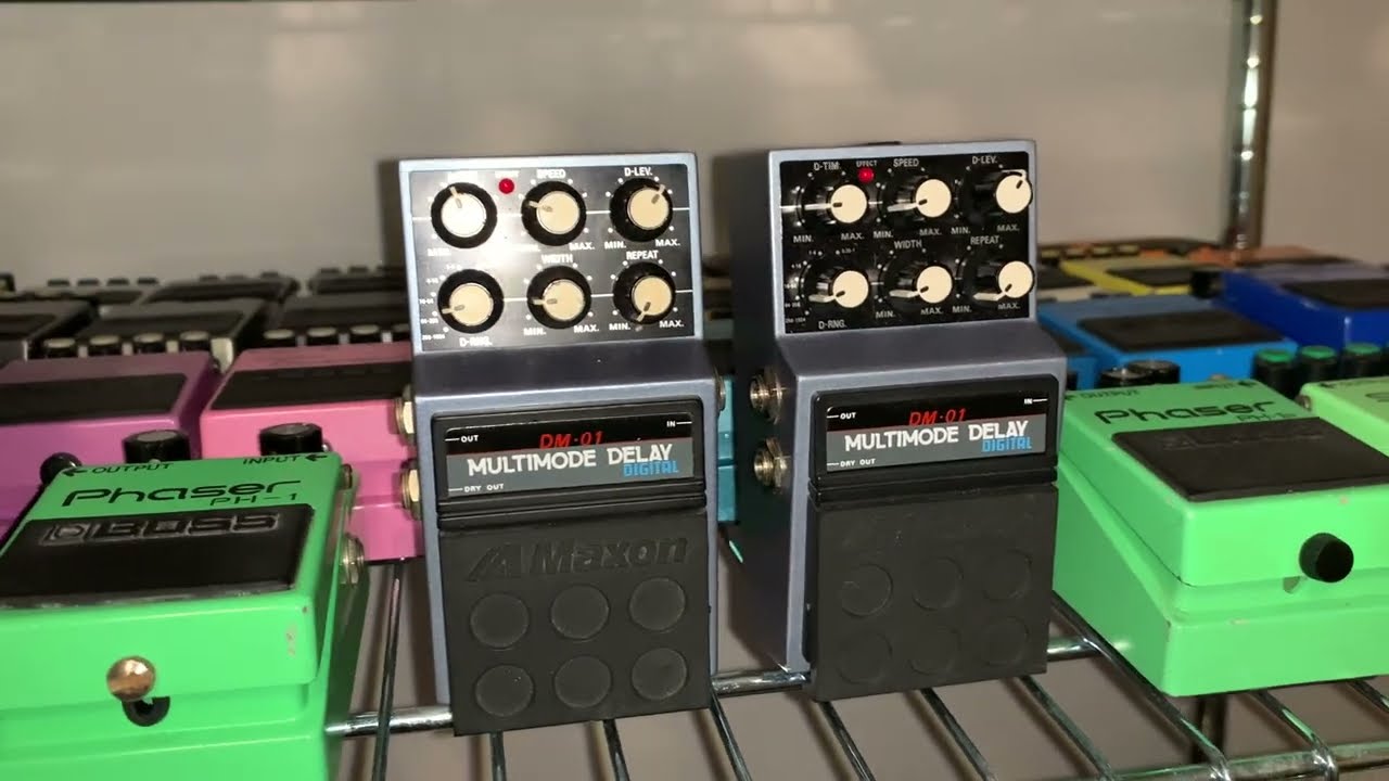 Rack Delays in a Pedal : Maxon DM-01 Multimode Delay - YouTube