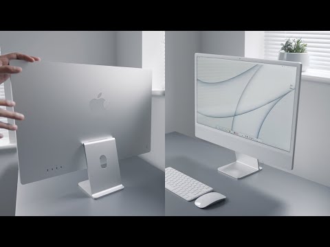 2021 iMac Silver Unboxing and First Impressions - YouTube