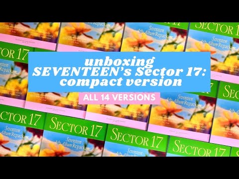 ✨unboxing SEVENTEEN's Sector 17: compact version albums✨ - YouTube