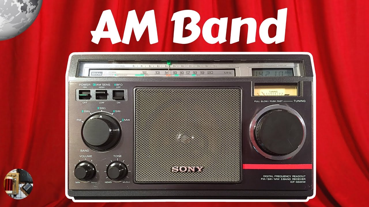 Sony ICF-6500W Classic Shortwave Radio Evening AM Chicago Area