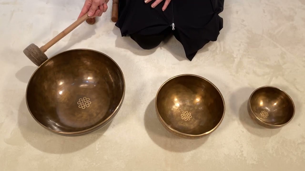 新・鍛造スペシャル・シンギングボウル3点セット（小・中・大）『夢中