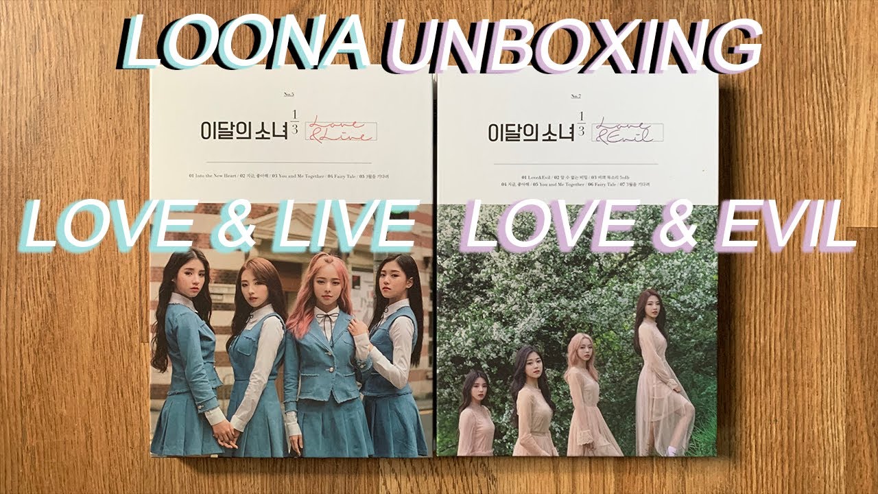 ♡ LOONA 1/3 Love & Live + Love & Evil Unboxing ♡ - 이달의 소녀 1