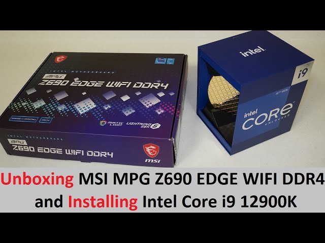 Unboxing and overview MSI MPG Z690 EDGE WIFI DDR4 Motherboard +