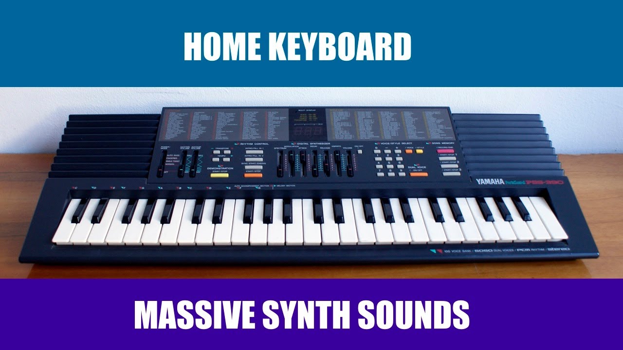 Yamaha PSS-390 simple FM Synthesizer - sonic 80s synth sounds