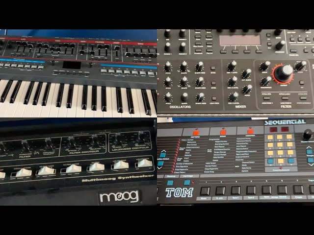 Vintage Synths at Village Music in Avondale Estates, Georgia - YouTube