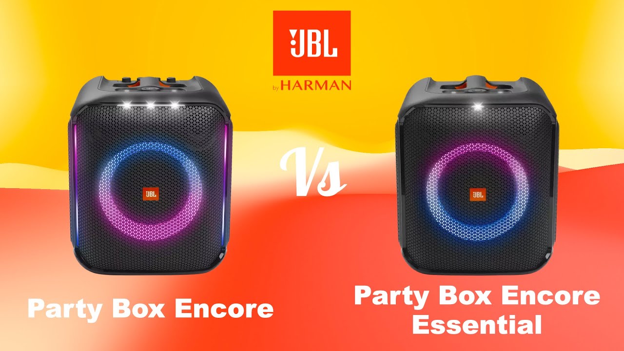 JBL Partybox Encore vs Encore Essential Bluetooth Party Speaker