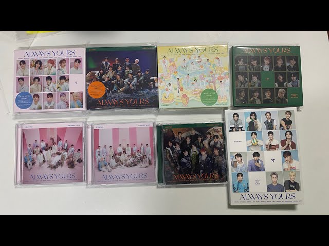 Seventeen Always Yours Japan Album Unboxing (All versions + WV