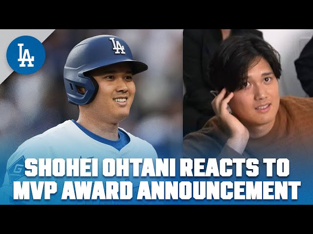 REACTION: Shohei Ohtani wins his 4th MVP Award - YouTube
