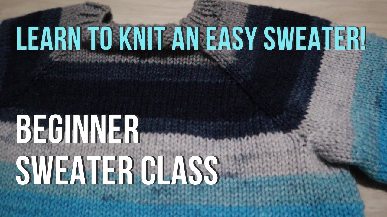 How to Knit a SIMPLE RAGLAN Sweater Top Down Pt 1 | Knit your